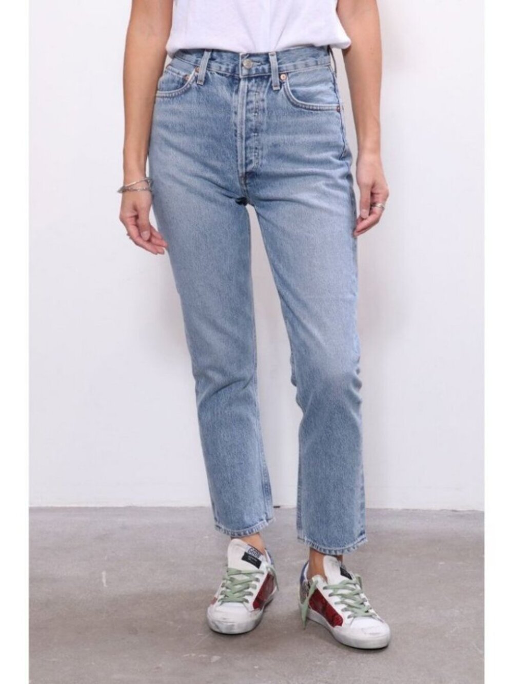 Agolde Riley High Rise Straight Crop Jeans Renewal / Size 29